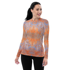 Waffle Weave Texture Women's Rash Guard