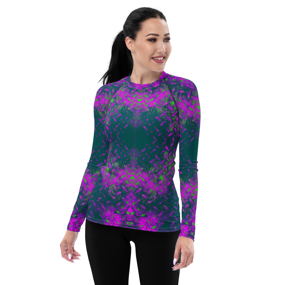 Plush Pace Texture Women's Rash Guard