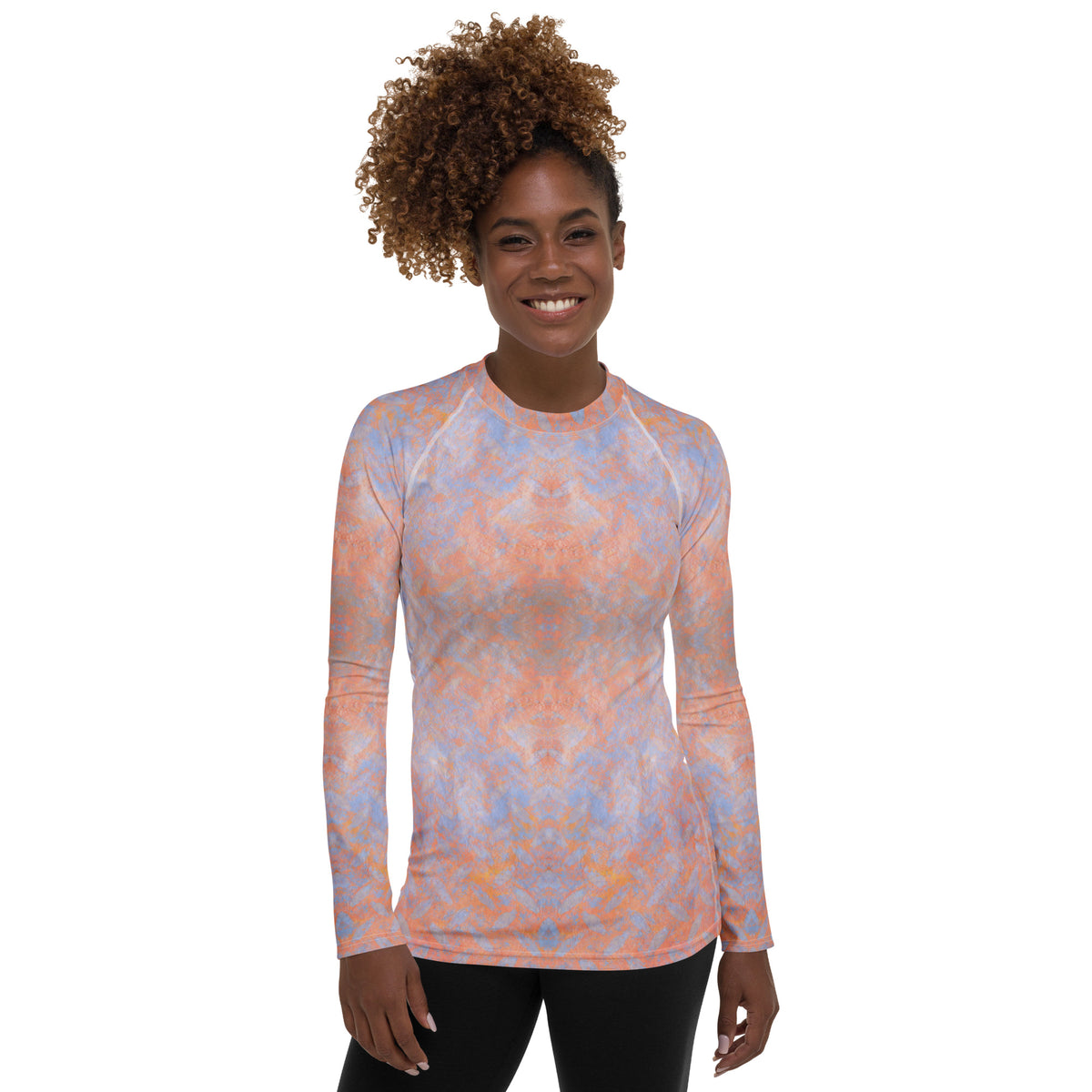 Sateen Stride Texture Women's Rash Guard