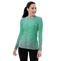 Microfiber Mastery Texture Women's Rash Guard