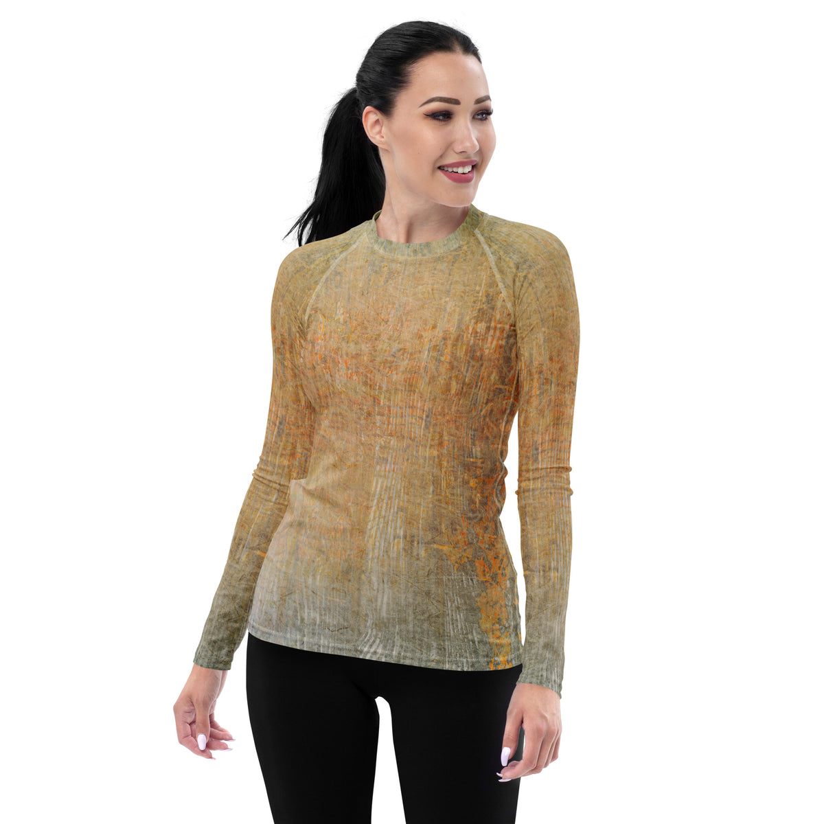 Jacquard Jet Texture Women's Rash Guard