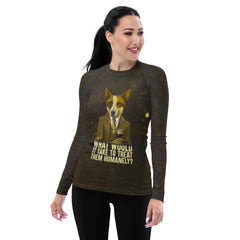 Stylish Squirrel Fashionista All-Over Print Women's Rash Guard