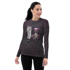 Whimsical Whale Dancer All-Over Print Women's Rash Guard