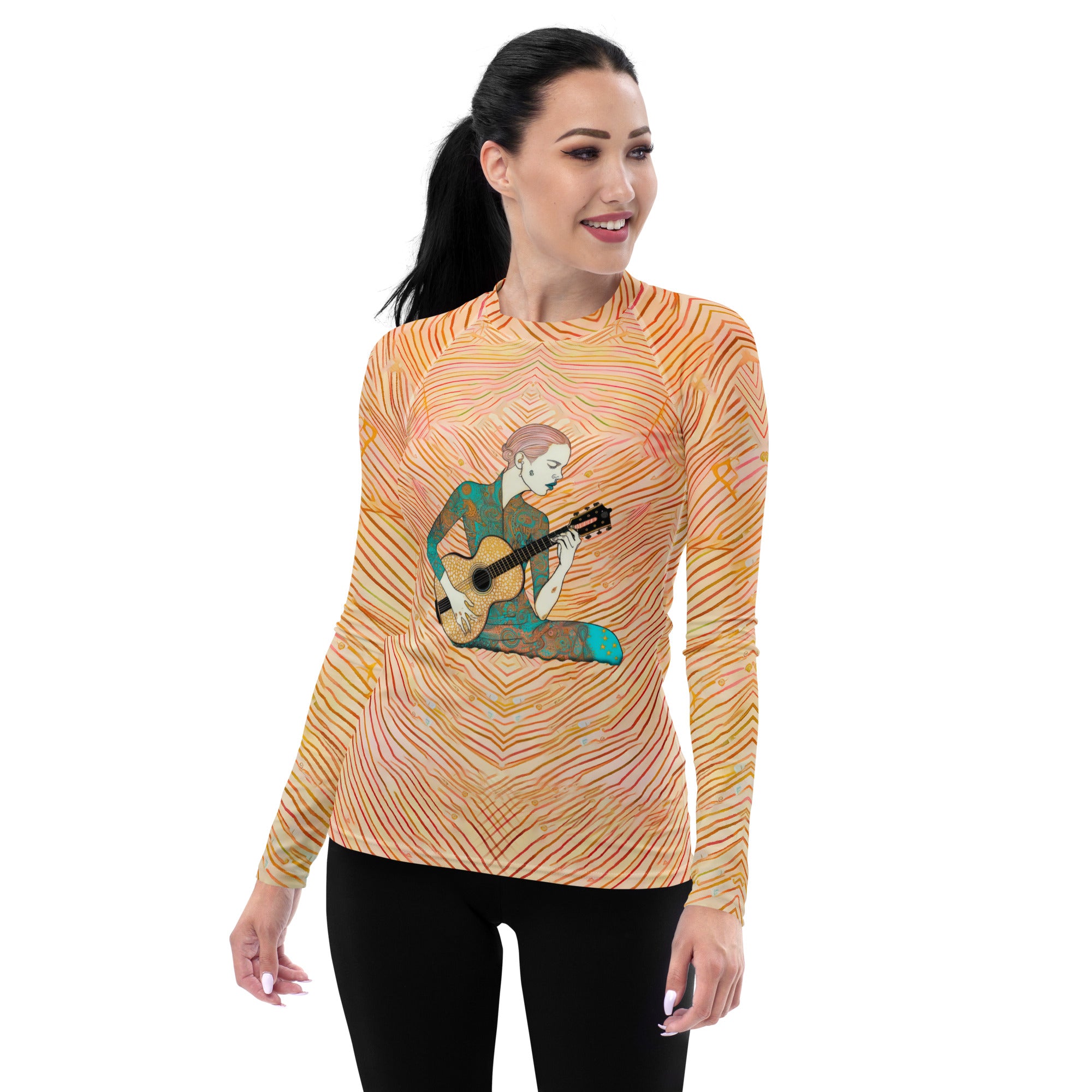 Electric Dream Women's Rash Guard Front View