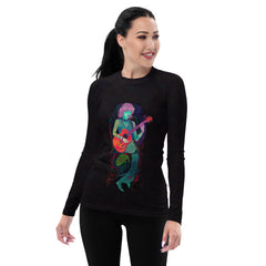 Floral Fantasy Rash Guard with vibrant floral patterns