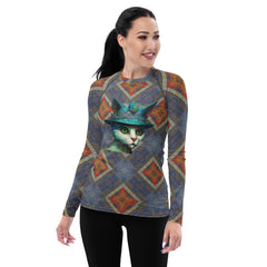 Elegant Cats rash guard for women