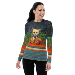 Purrfect Harmony Cat Rash Guard for Women