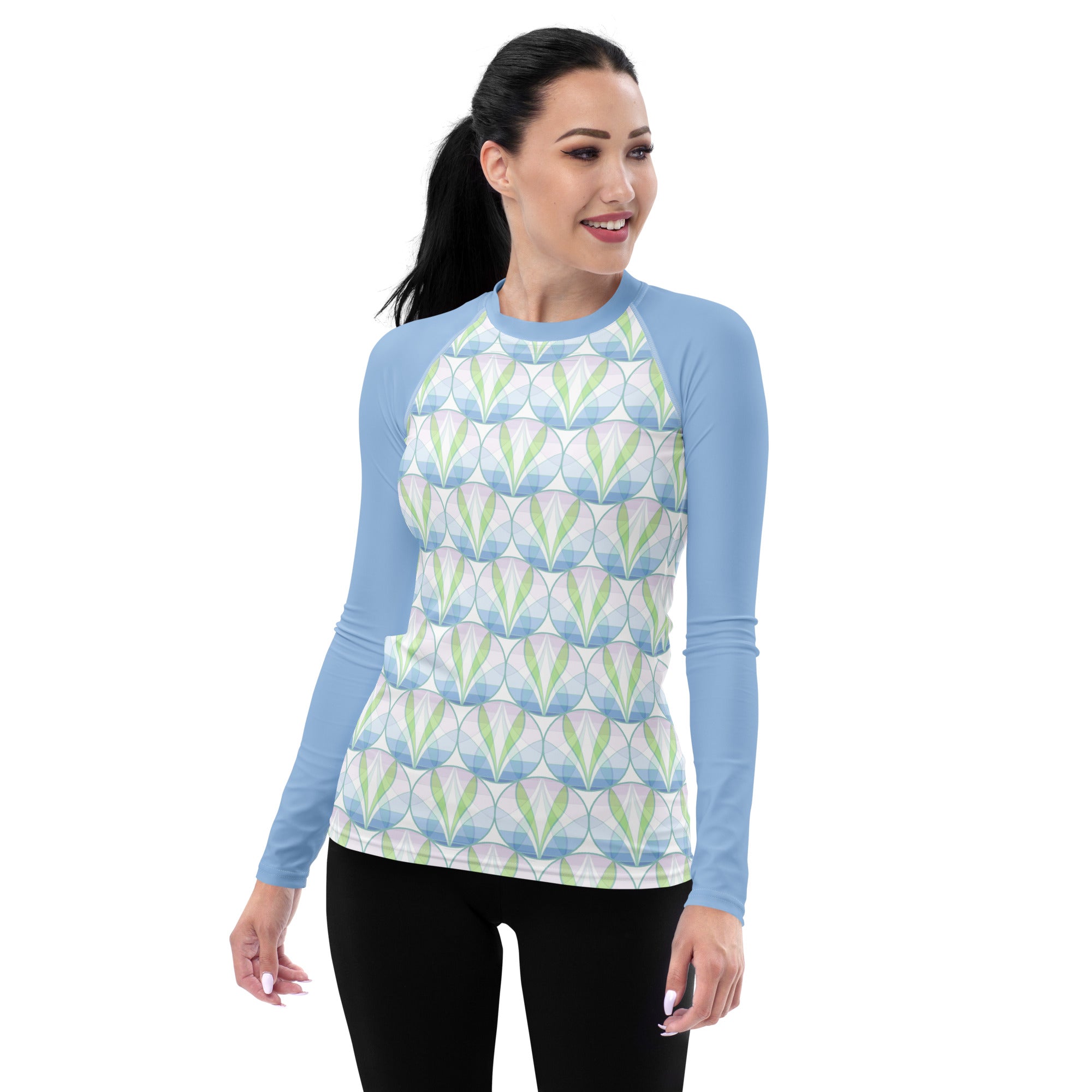 Tribal Chic Women's Rash Guard front view