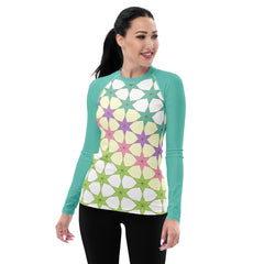 Mandala Magic Women's Rash Guard - Front View