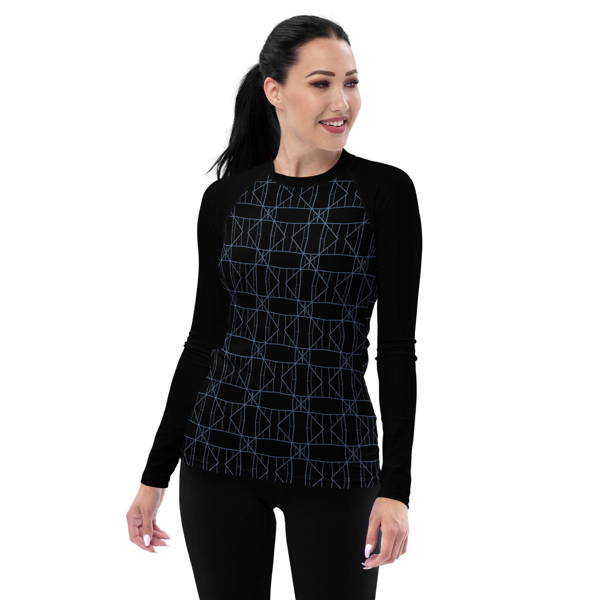 Artistic Waves Women's Rash Guard - Front View