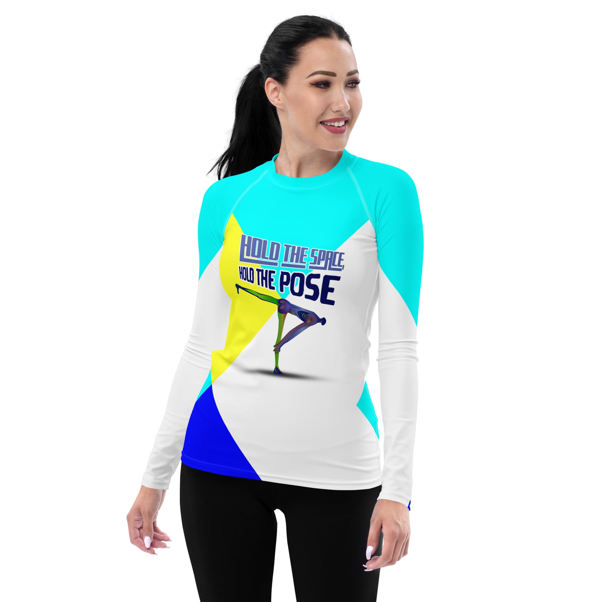 Comfortable and flexible Pure Lotus Women's Rash Guard.