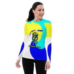 Eternal Balance Women's Rash Guard in vibrant color.