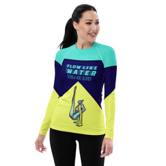 Flowing Freesia Women's Rash Guard