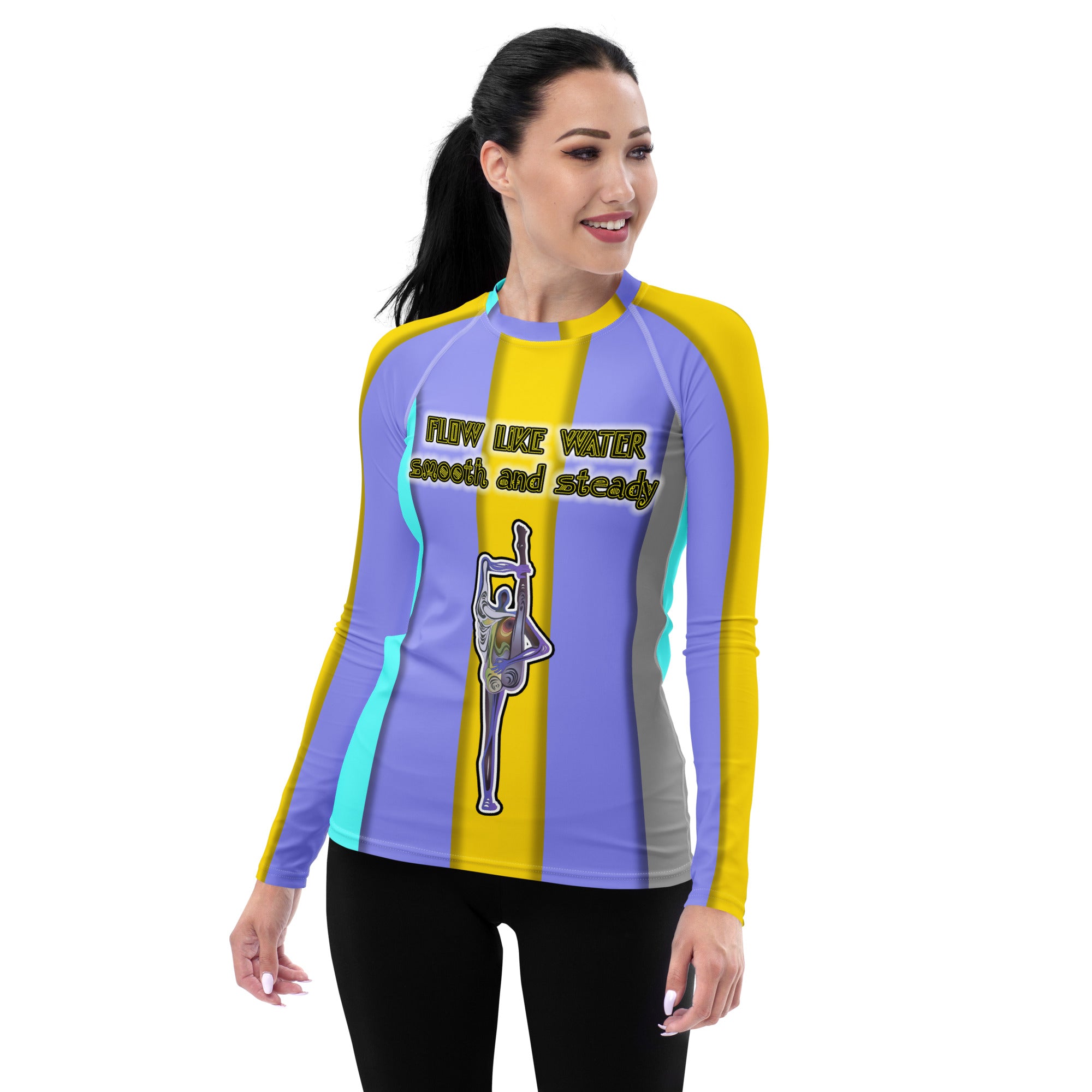 Elemental Essence Women's Rash Guard front view.