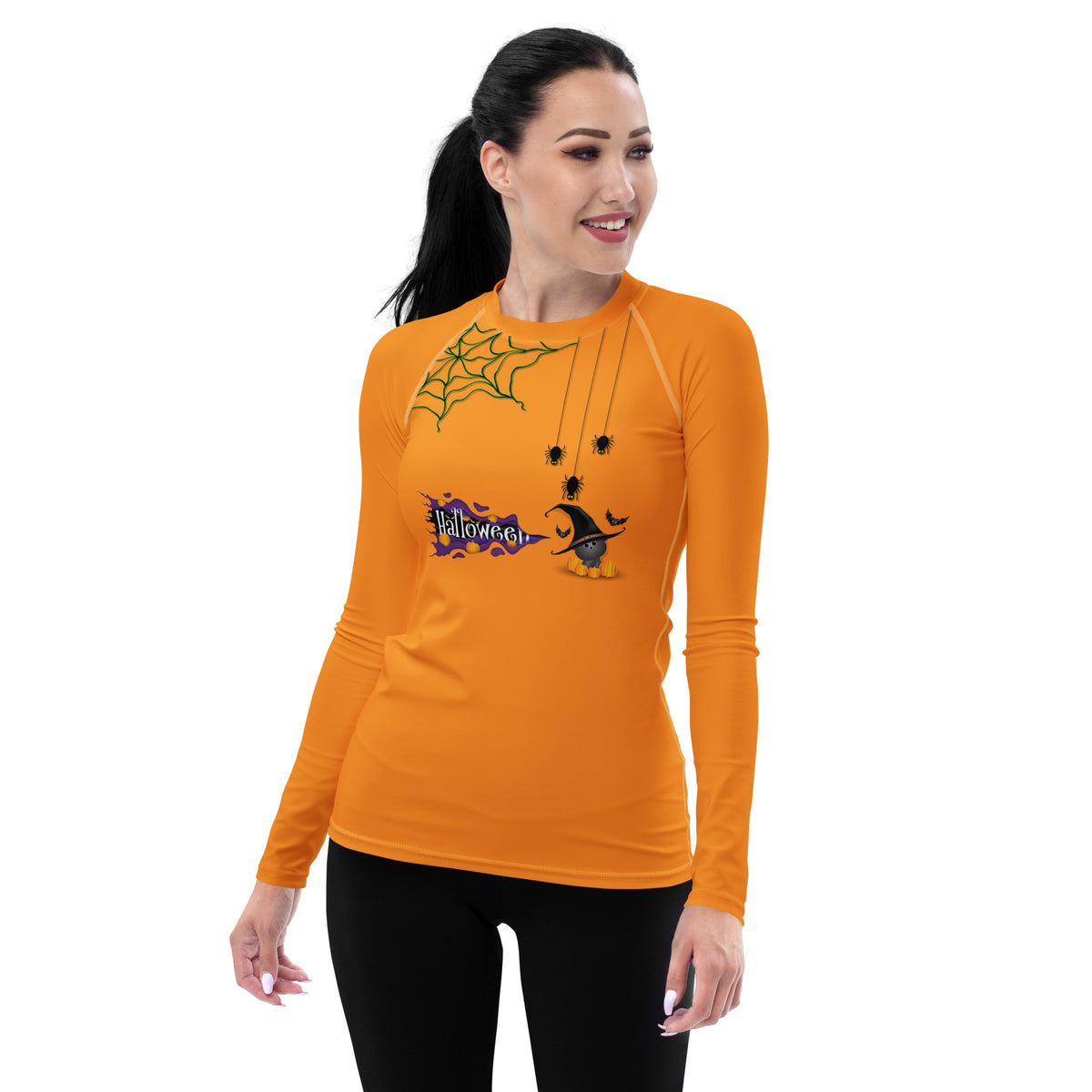 Trick Or Treat Women's Rash Guard front view
