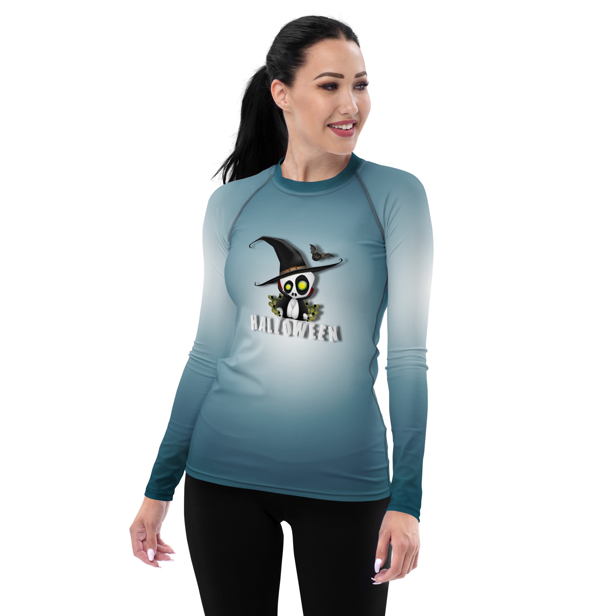 Boo-tiful Night Women's Rash Guard - Halloween design
