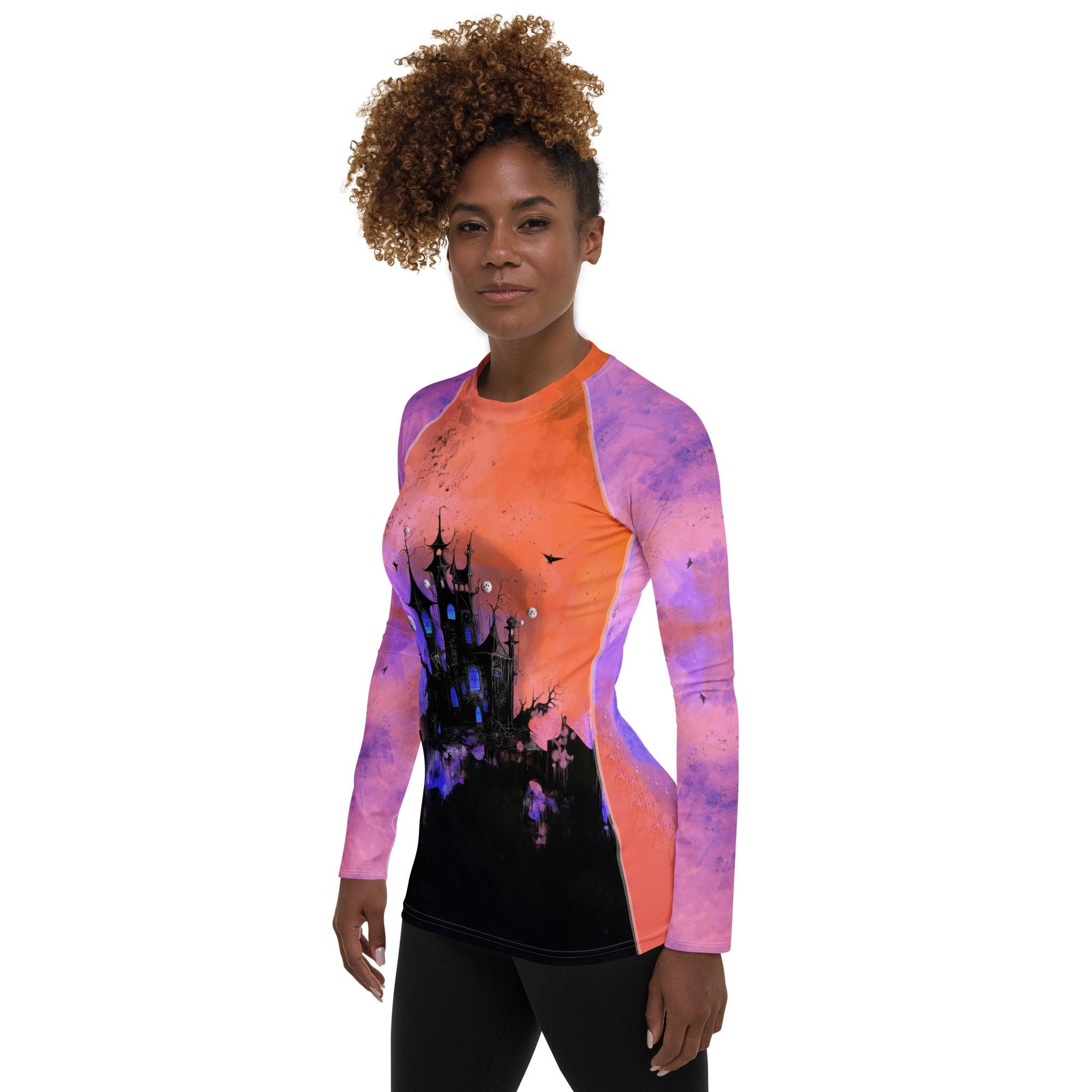 Haunted House Adventure Women's Rash Guard - Beyond T-shirts