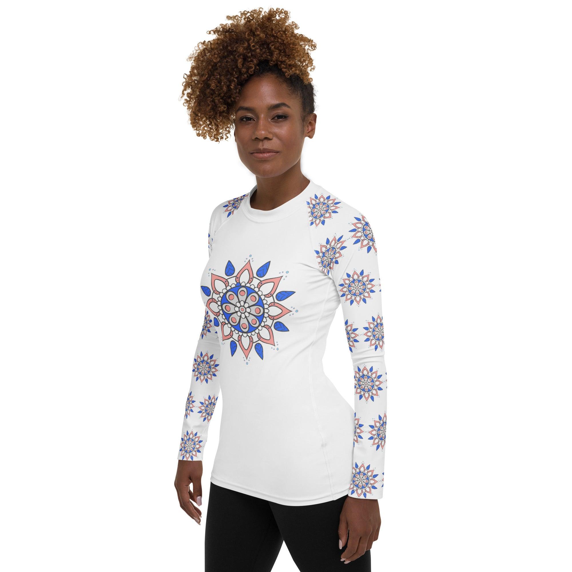 Mystical Mandala Women's Rash Guard - Beyond T-shirts