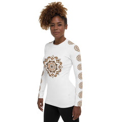 Mystical Mandala Women's Rash Guard - Beyond T-shirts