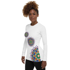 Celestial Mandala Women's Rash Guard - Beyond T-shirts