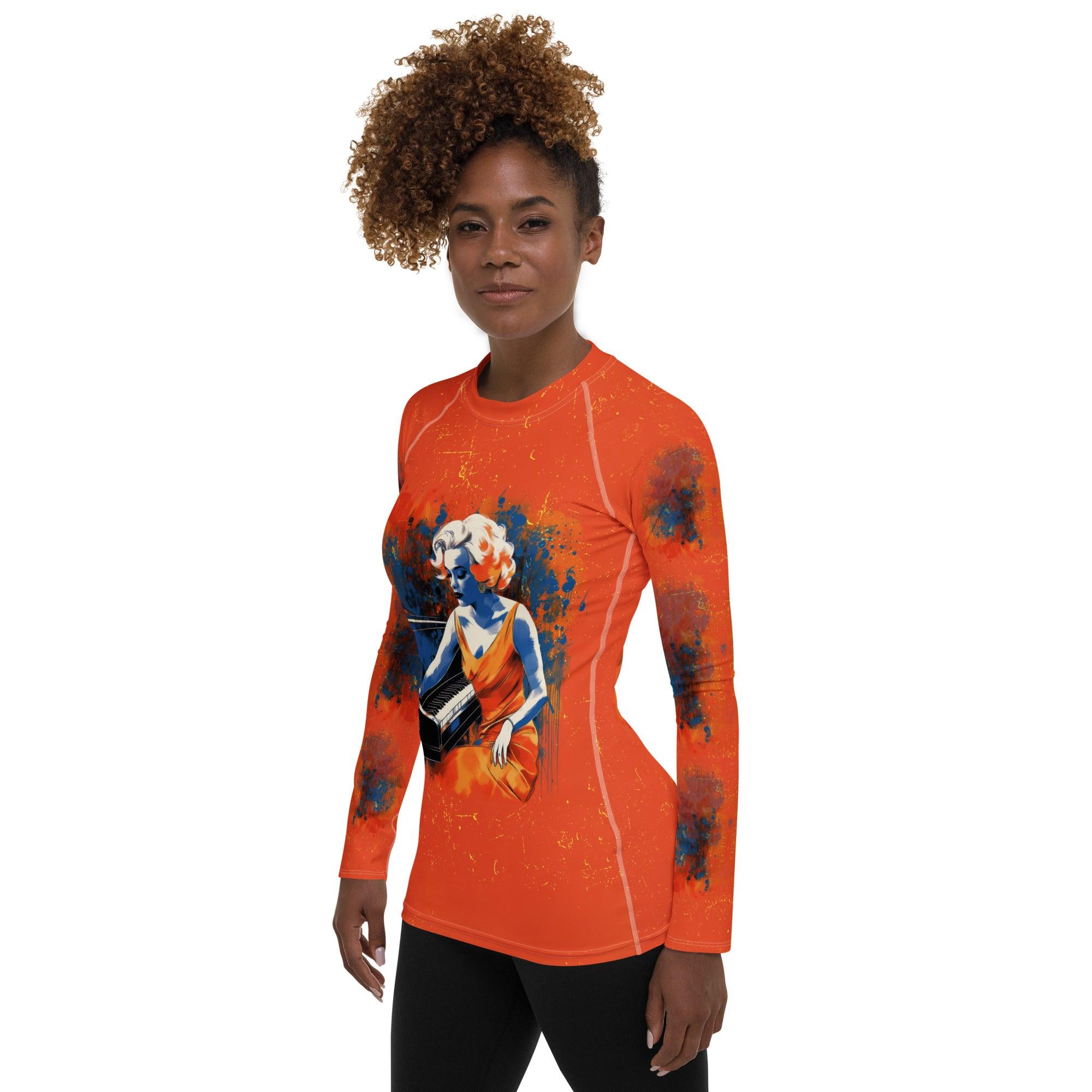 Record Spinner All-Over Print Women's Rash Guard - Beyond T-shirts