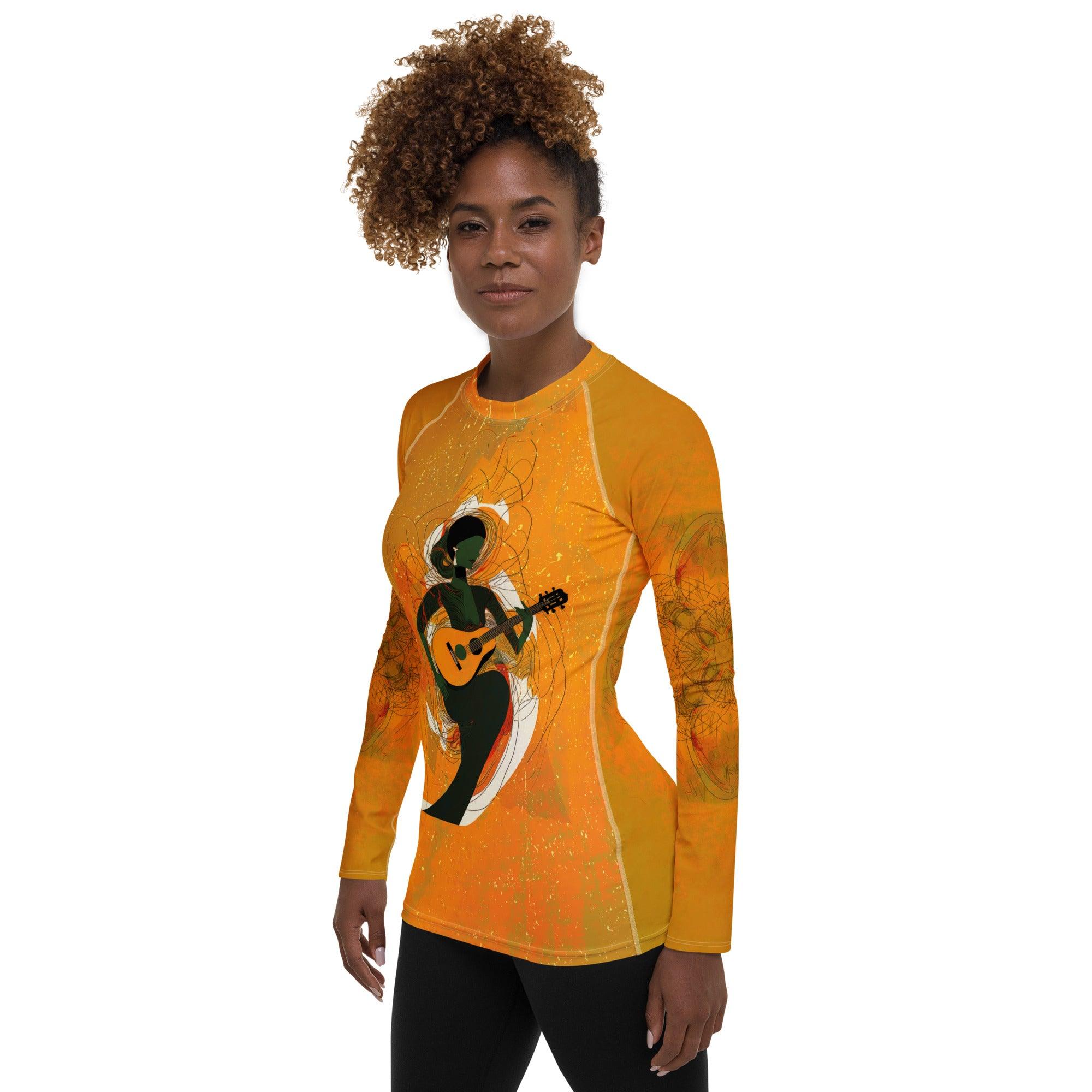 Guitar Solo All-Over Print Women's Rash Guard - Beyond T-shirts