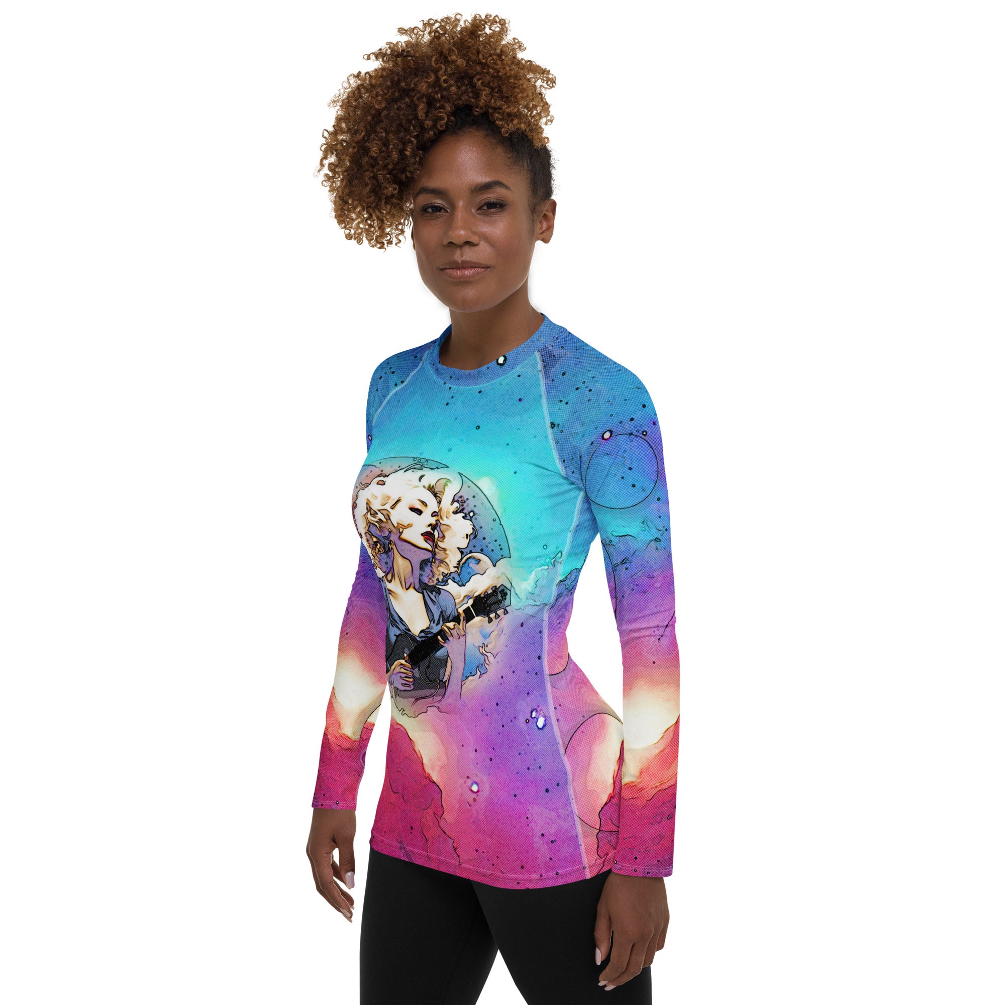 Embark With The Rhythmic Ocean Explorer Women's Rash Guard