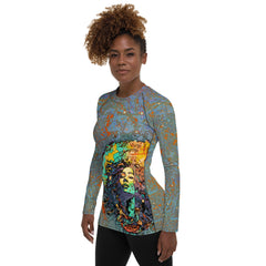 Melodious Manta Mingle Women's Rash Guard