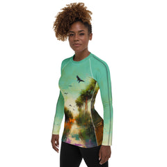 Enchanted Forest Landscape Women's Rash Guard