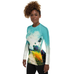 Rolling Hills Landscape Women's Rash Guard