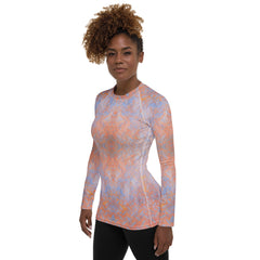 Sateen Stride Texture Women's Rash Guard