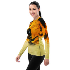 NS-804 rash guard product image in outdoor setting