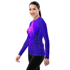 NS-978 women's rash guard being worn by a swimmer in the pool