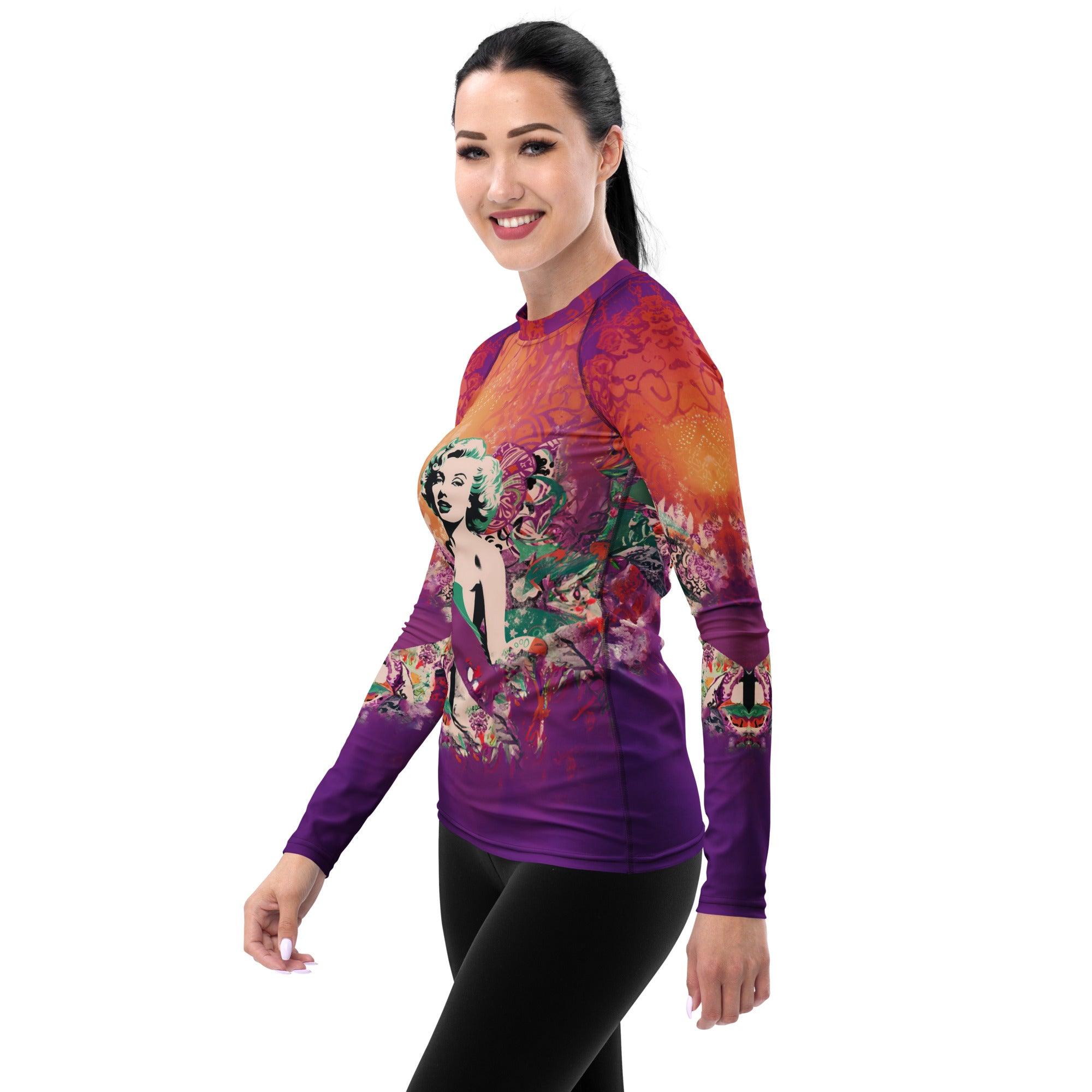 Elegant and durable Surfing 5-02 Women's Rash Guard for surfers