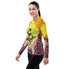 Stylish protection with Surfing 1 13 Women's Rash Guard, perfect for any ocean adventure.