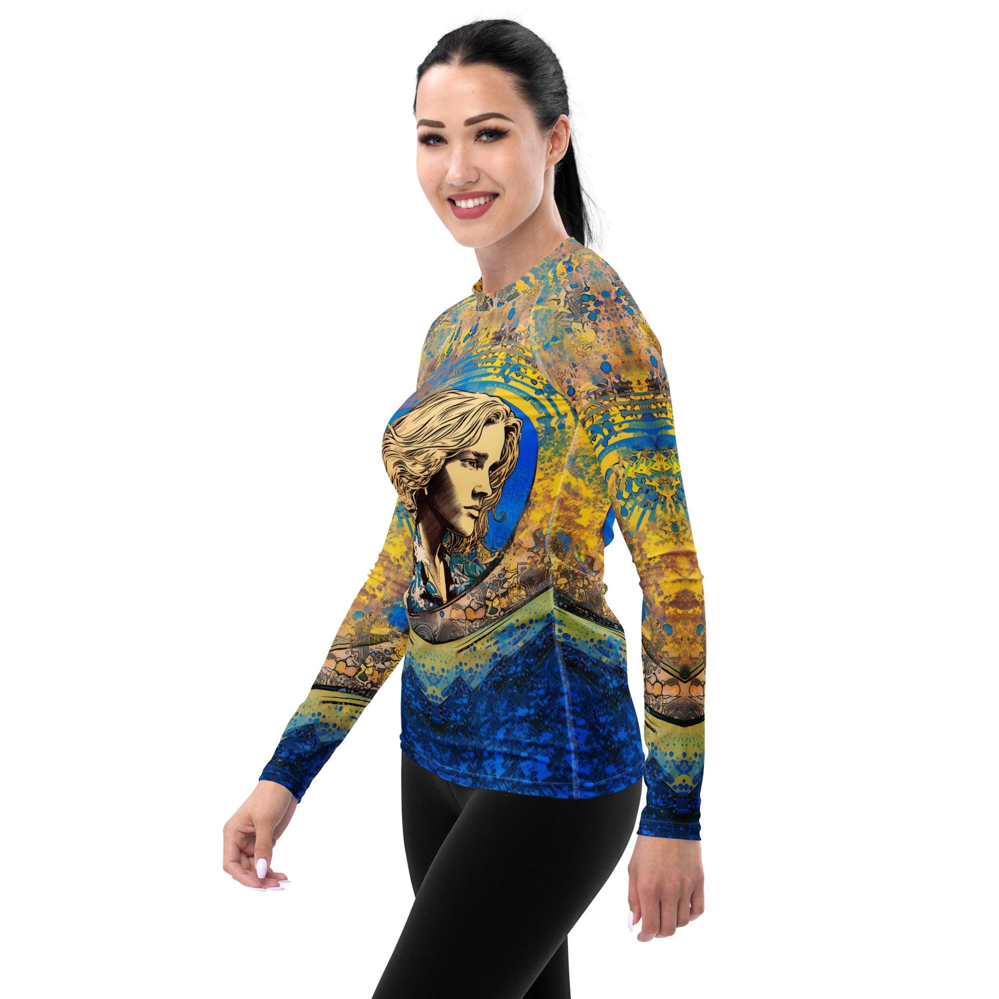 Surfing Serenity Women's Rash Guard - Beyond T-shirts