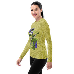 Runway Rhythm Women's All-Over Print Rash Guard - Beyond T-shirts