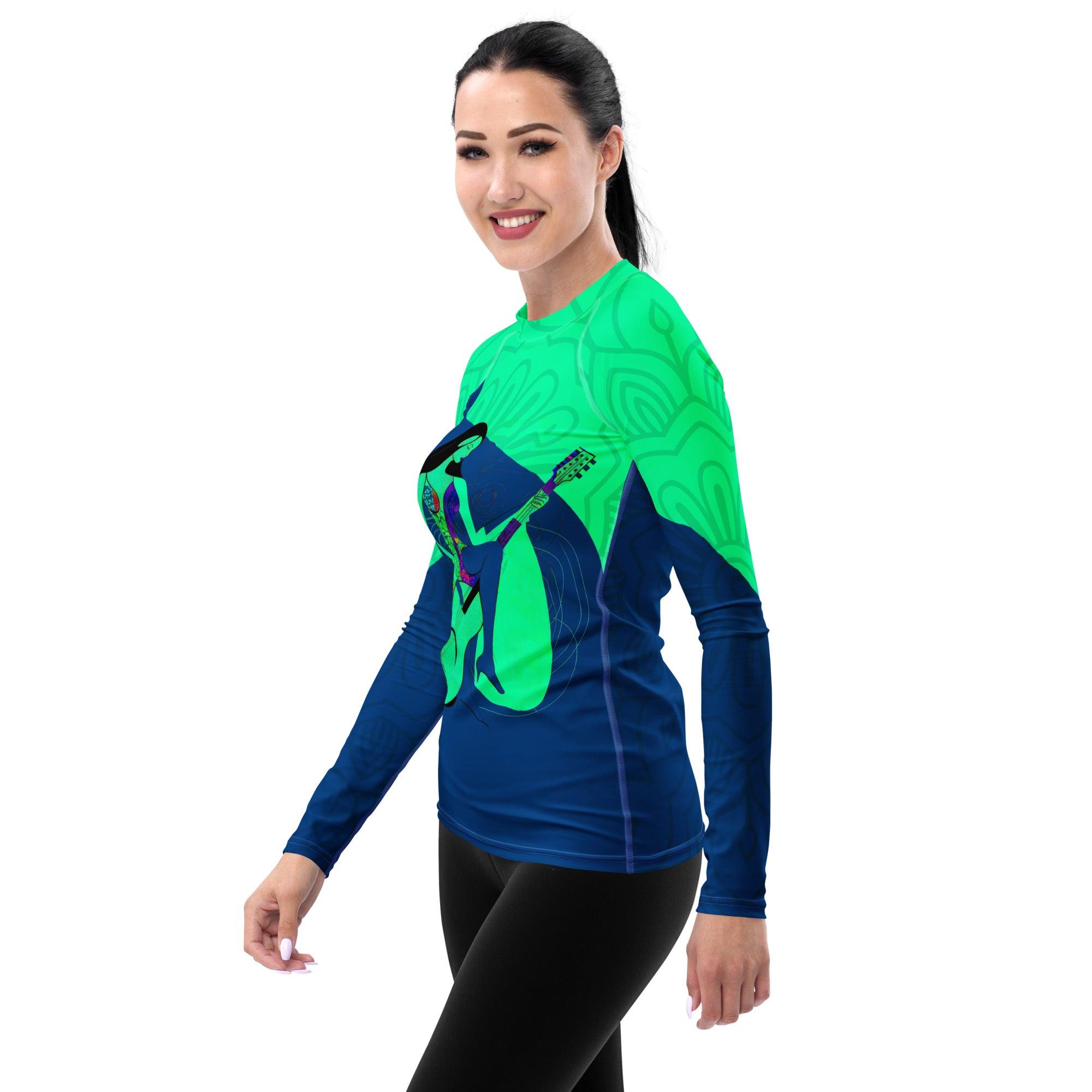 Melodic Runway Women's Fashion Jam Rash Guard - Beyond T-shirts