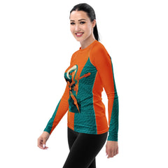 Couture Harmony Women's All-Over Print Rash Guard - Beyond T-shirts