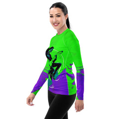 Melodic Trends Women's All-Over Print Rash Guard - Beyond T-shirts