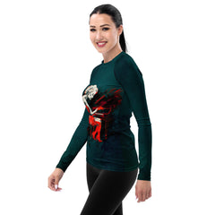 Melodic Expression Women's All-Over Print Rash Guard - Beyond T-shirts