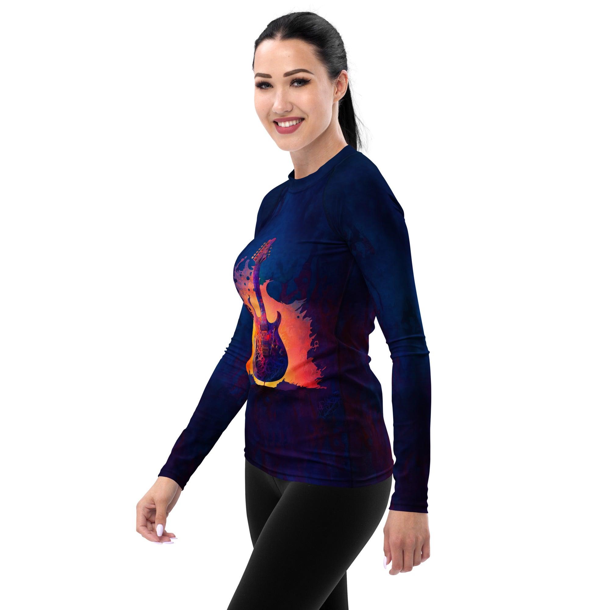 Melodic Groove Women's Music Rash Guard - Beyond T-shirts