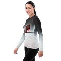 Evoke Nova Futuristic Shoes Women's Rash Guard - Beyond T-shirts