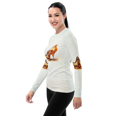 Quantum Mirage Futuristic Shoes Women's Rash Guard - Beyond T-shirts