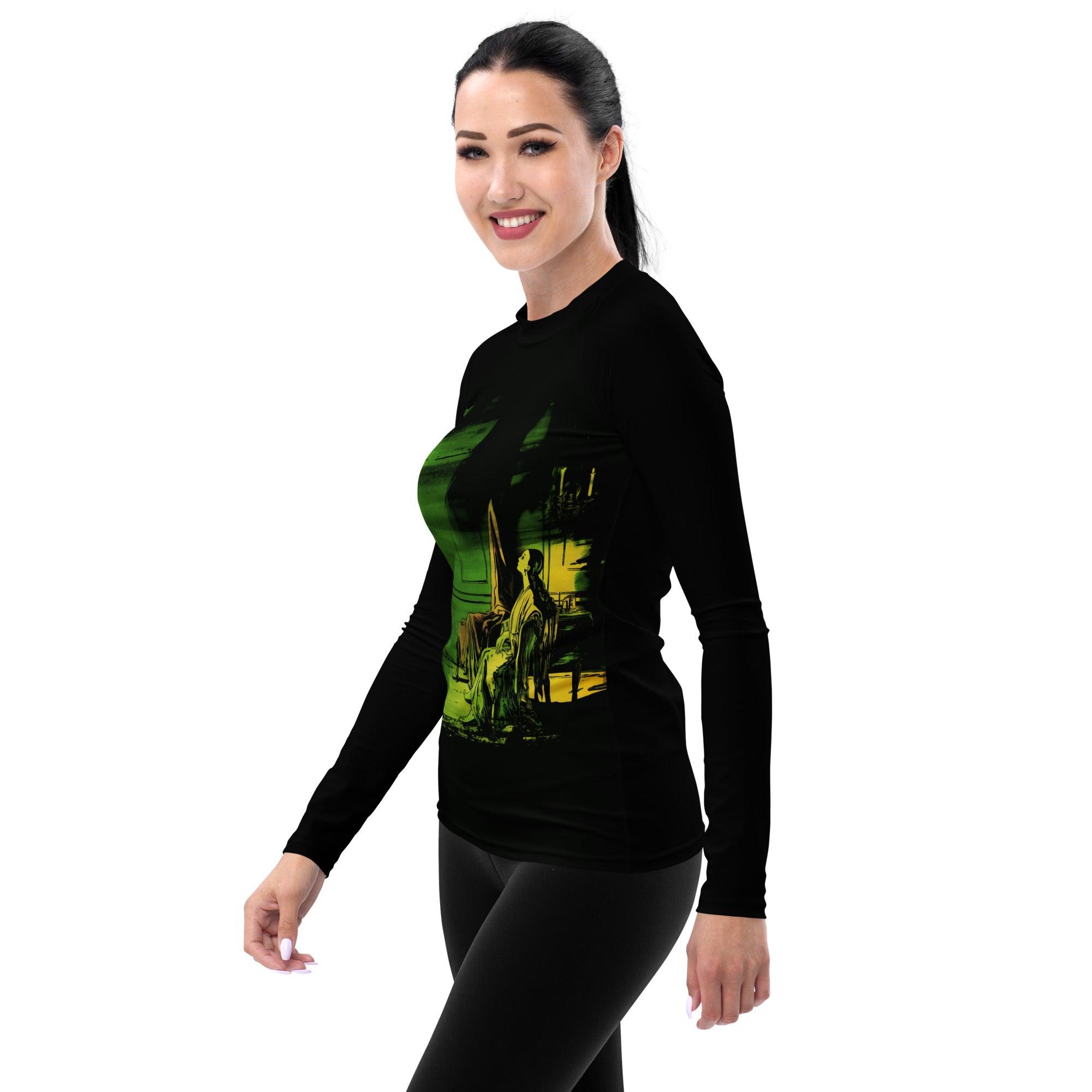 Haunted Mansion Women's Halloween Rash Guard - Beyond T-shirts