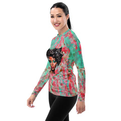 Vinyl Revival Women's All-Over Print Rash Guards - Beyond T-shirts