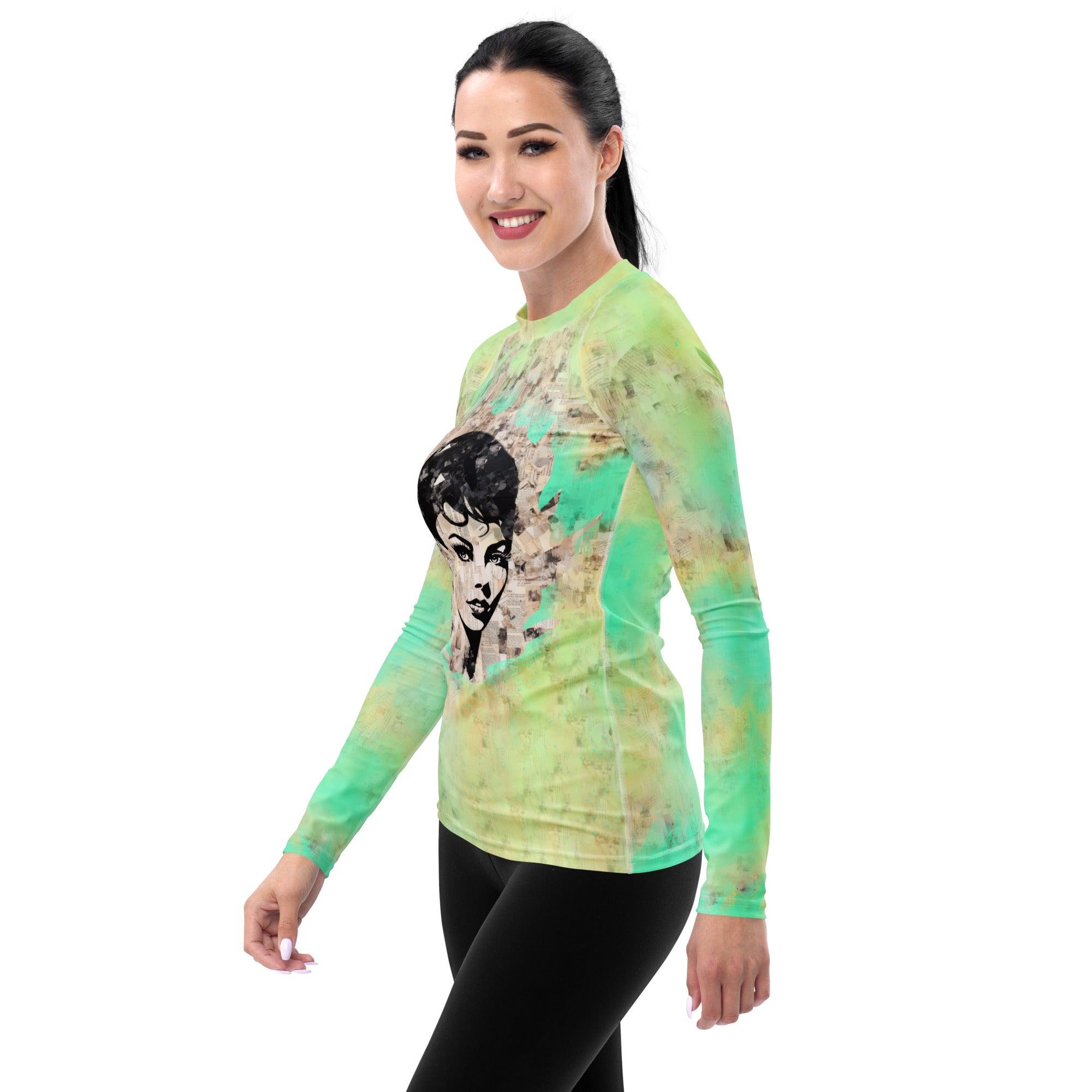 Classical Crescendo Women's All-Over Print Rash Guards - Beyond T-shirts