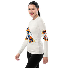 Chic Floral Harmony Rash Guard - Beyond T-shirts