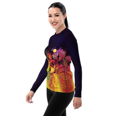 Zombie Zone Halloween Women's Rash Guard - Beyond T-shirts