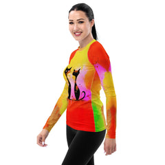 Vampire's Lair Halloween All-Over Print Women's Rash Guard - Beyond T-shirts